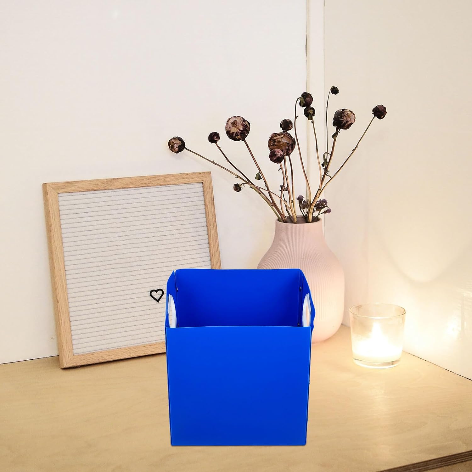 Foldable Desktop Organizer Storage Box for Office and Bathroom Use image 5