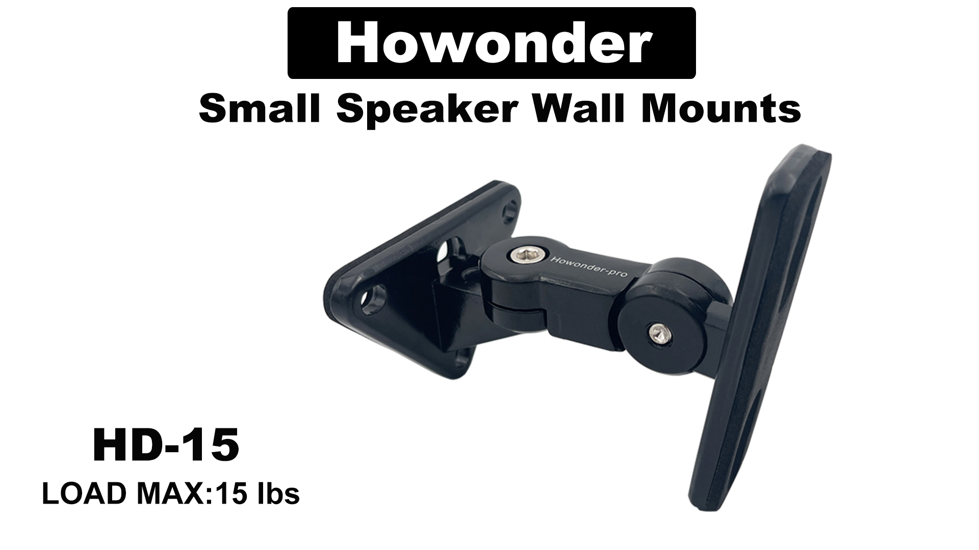 my wall HS 40 2 Supports Muraux Pour Enceintes SONOS Era 100 Noir