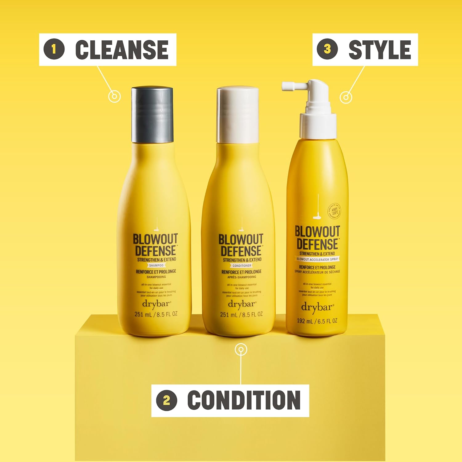 Drybar Blowout Defense Strengthen & Extend Conditioner, Lightweight Texture, Hydrates, Detangles, Reduces Breakage, No Build-Up, Long-Lasting Blowouts - Image 8