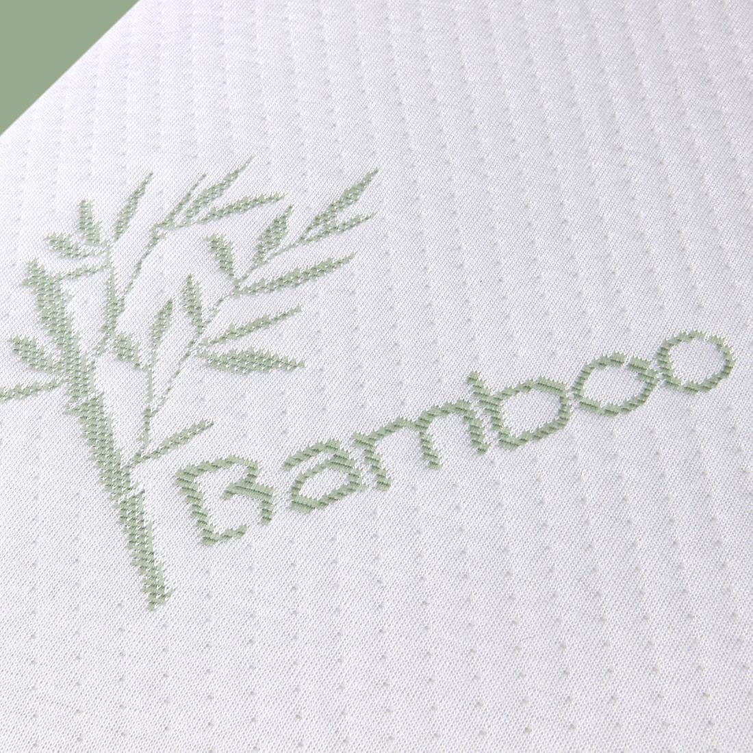 yourgear Bamboo Memory Foam kussen - hoofdkussen 60 x 35 x 11,5 cm anti- snurkkussen met massief visco-schuim en anti-allergische hoes