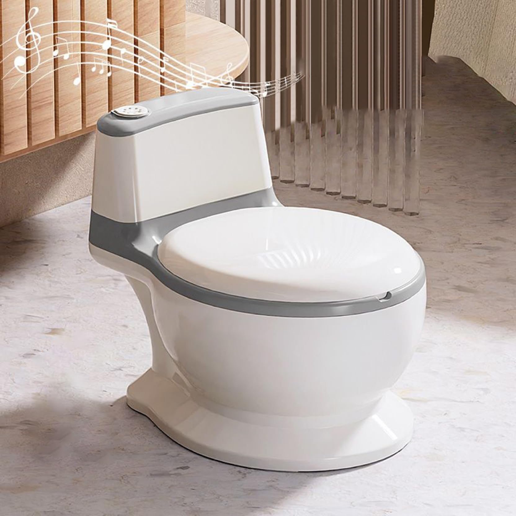 Sedile del bagno per bambini, vasino per bambini, bagno ad allenamento vasino, vasino di addestramento PP con sussulto suscio di sedile in pvc cuscino a prova di lavaggio ridotto di allenamento