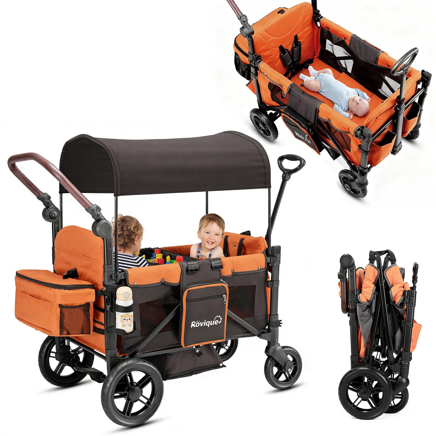 Rovique Wagon Stroller for 2 Kids,Stroller Wagon,Premium Wagon for Kids