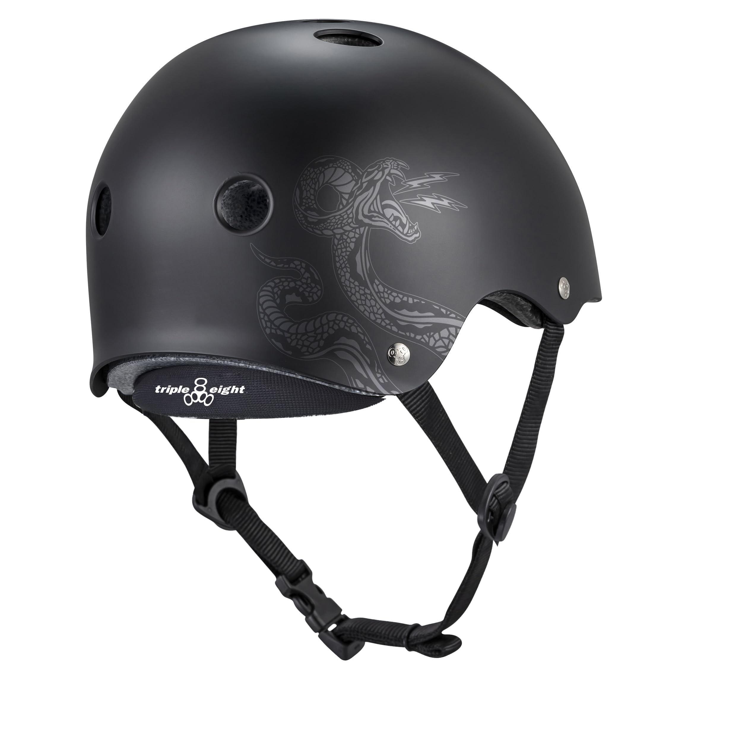 Triple Eight Casco con copertura profonda, ideale per skateboard, ciclismo, BMX e pattinaggio a rotelle