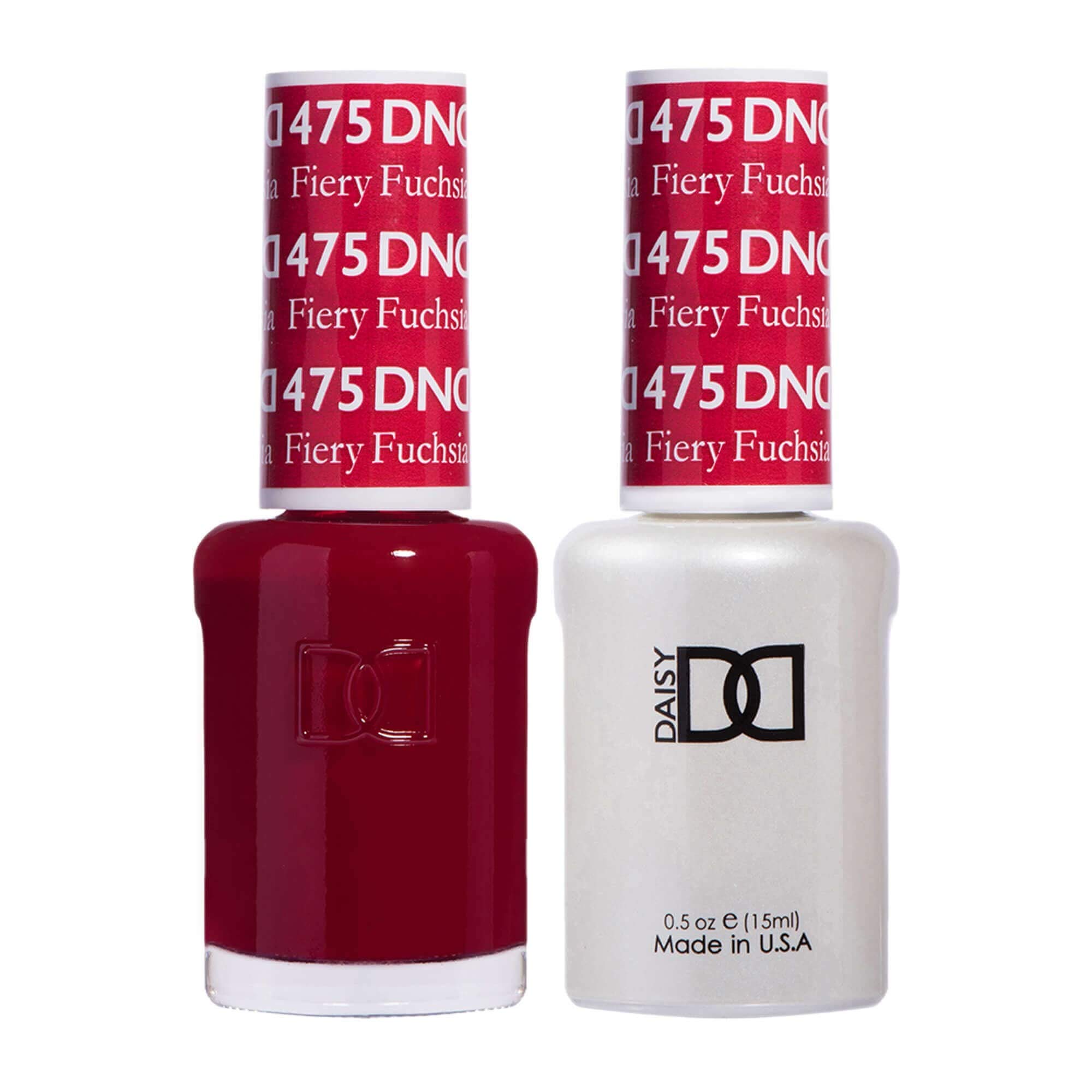 DND Duo Gel & Nail Polish Set - Fiery Fuchsia 475-2x15ml