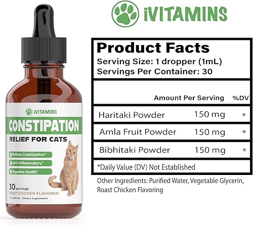 Miniatura 2 de Alivio del estreñimiento del gato - Laxante para gatos - Alivio del estreñimiento laxante para gatos - Alivio del estreñimiento para gatos - Alivio