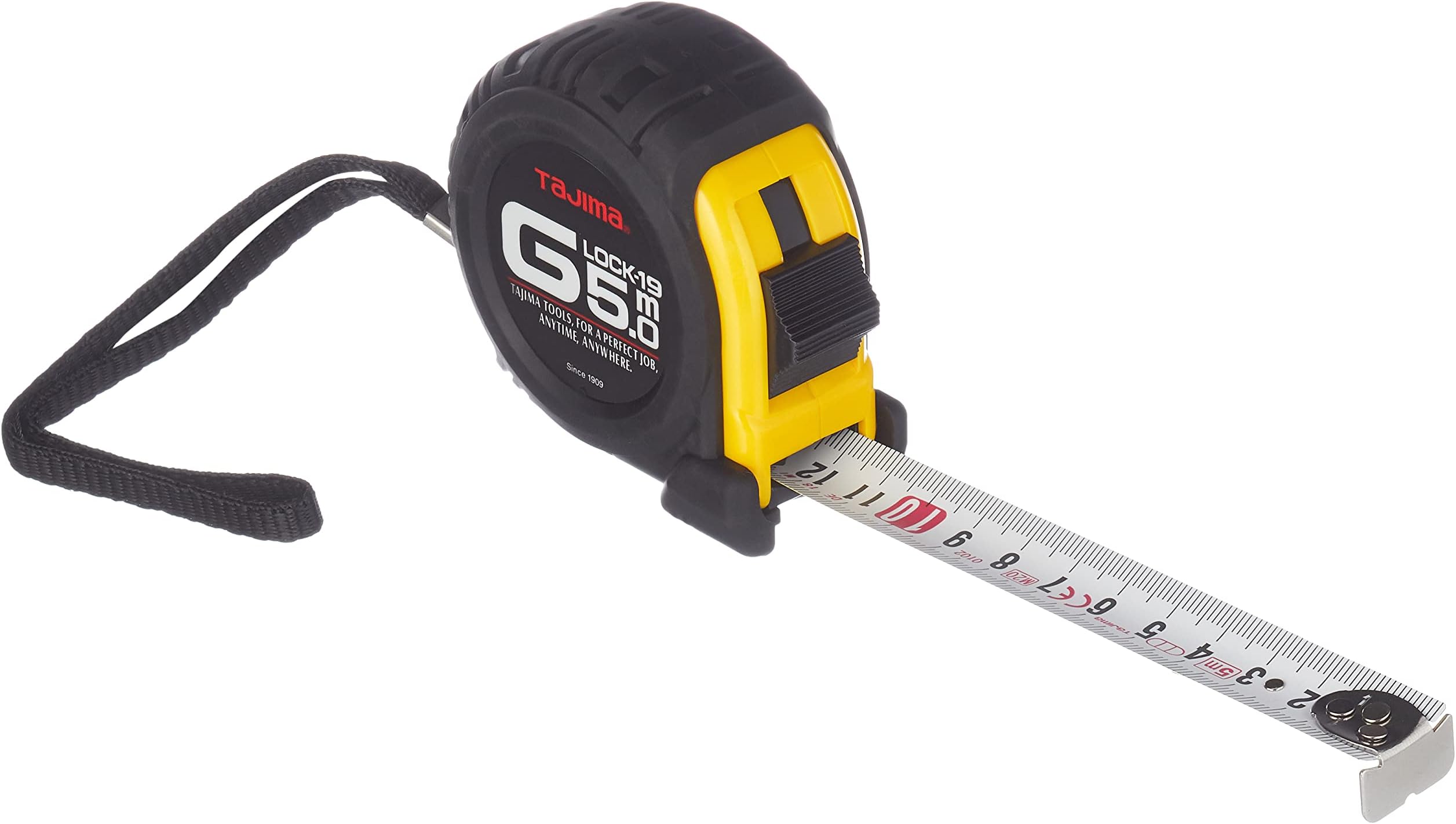 Tajima G9P50MY Shock-Resistant Tape Measure 5 m x 19 mm