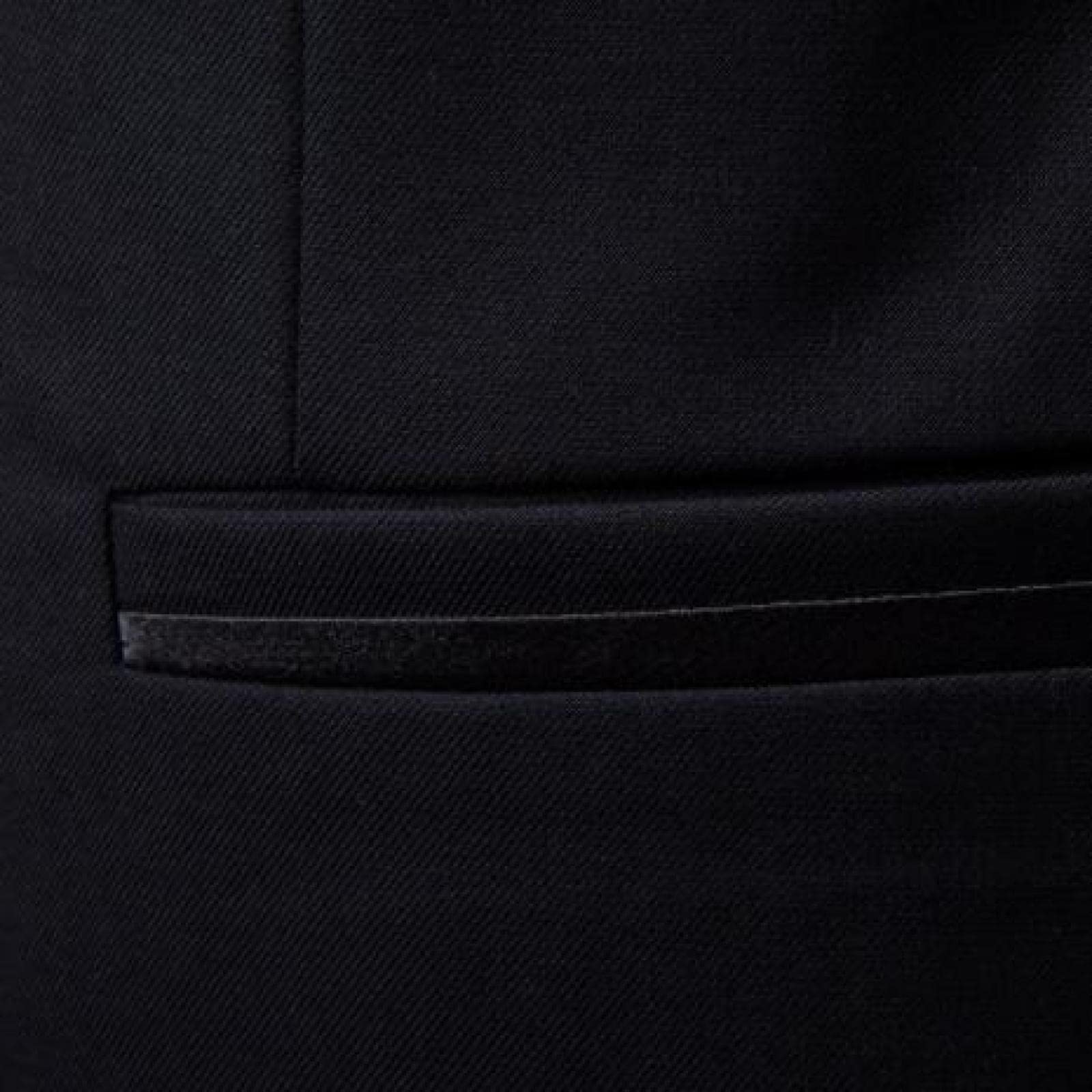 Chaqueta de traje con cuello alto y temperamento de color sólido para hombre, cómoda, informal, versátil, simple y delgada, con botones