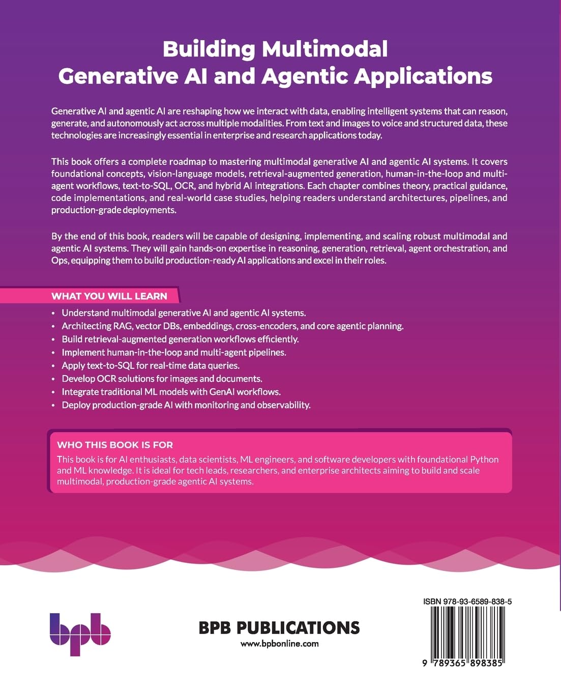 Building Multimodal Generative AI and Agentic Applications: Shaping concept to code for the future of multimodal and advanced agentic GenAI applications (English Edition)