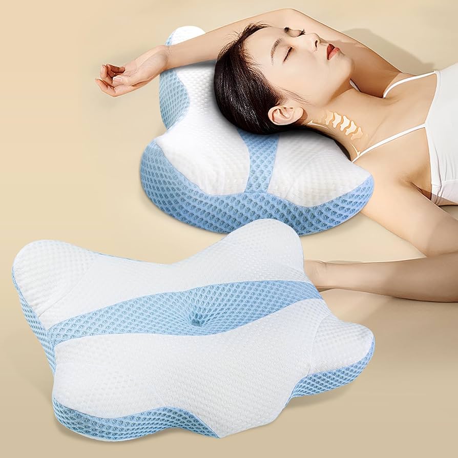 Amazon｜「在庫処分」枕 低反発 安眠 まくら 【蝶形枕】 中空