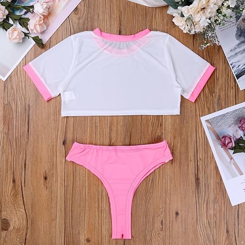 Miniatura 6 de MSemis Disfraz de anime para mujeres y niñas, uniforme de colegiala japonesa, conjunto de lencería