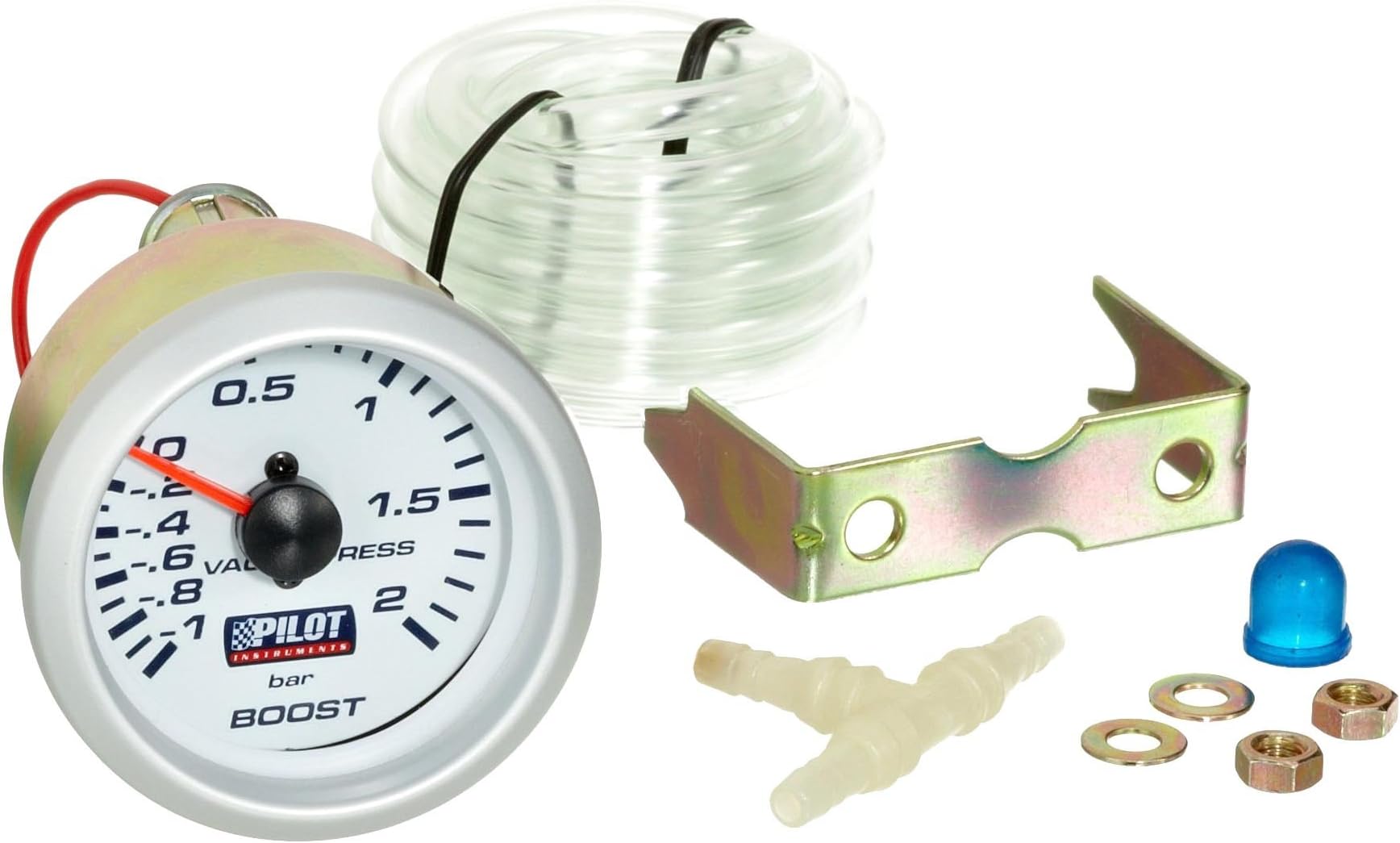 SIMONI RACING Manometro Turbo Diesel - Indicatore Pressione Meccanico 0-3 Bar Per Auto, Nero - Foto 4