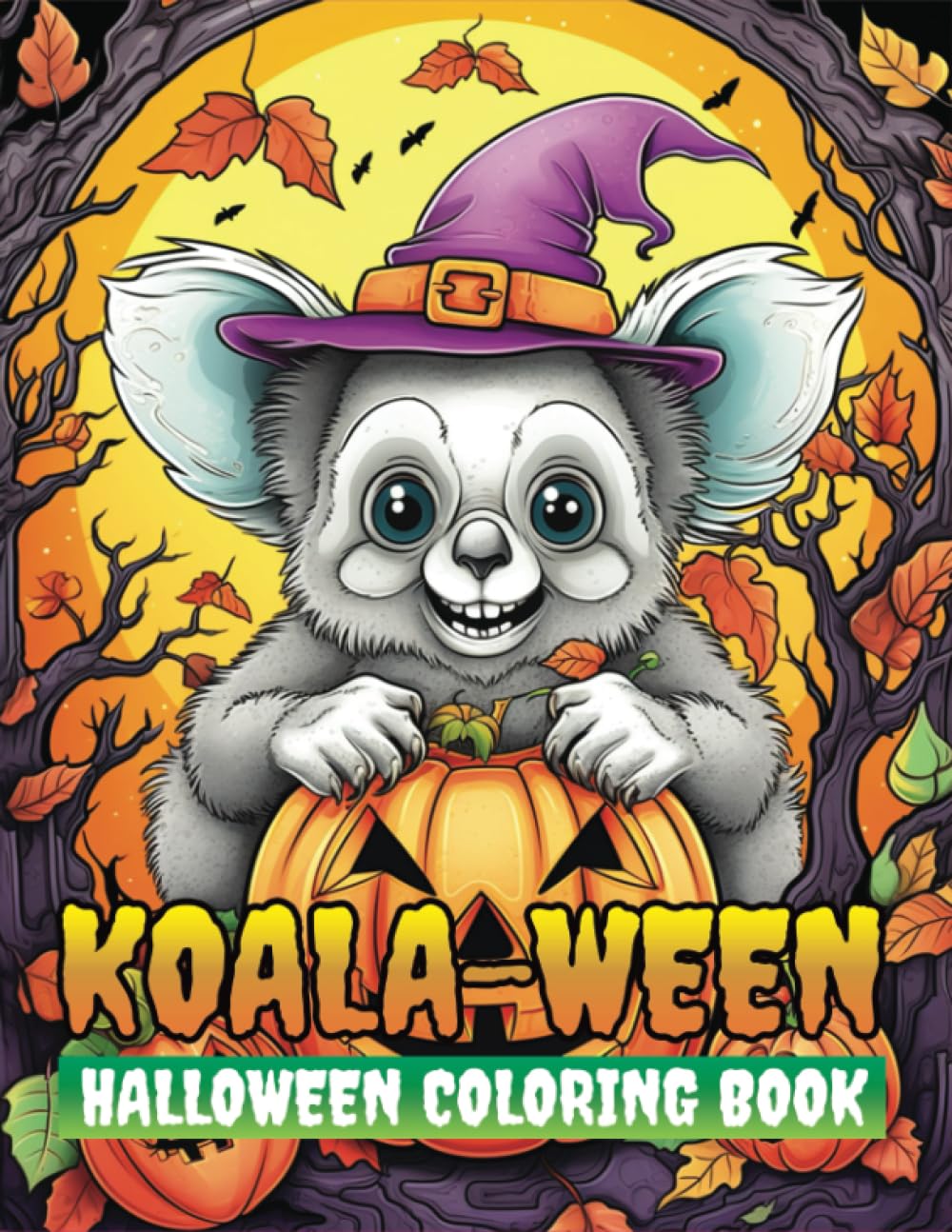 Koala-ween: Koala-themed Halloween coloring book , gifts for koala lovers
