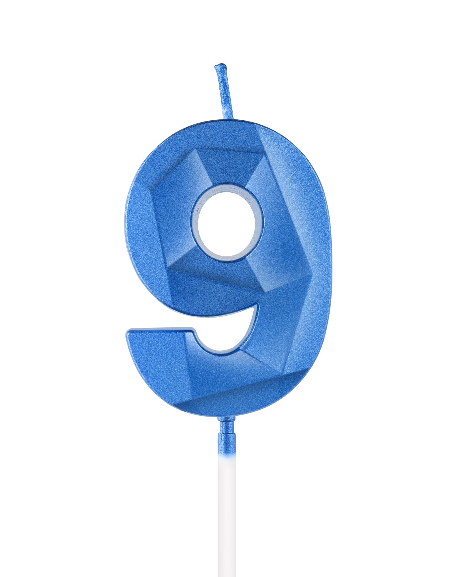 Royal Blue 13th Birthday Candles, 3D Number 13 Candle for Cake, Boy Girl 13th Birthday Decorations,Sapphire Candle Topper Blue Cake Decorations for Birthday Party Wedding Anniversary Supplies — view 34