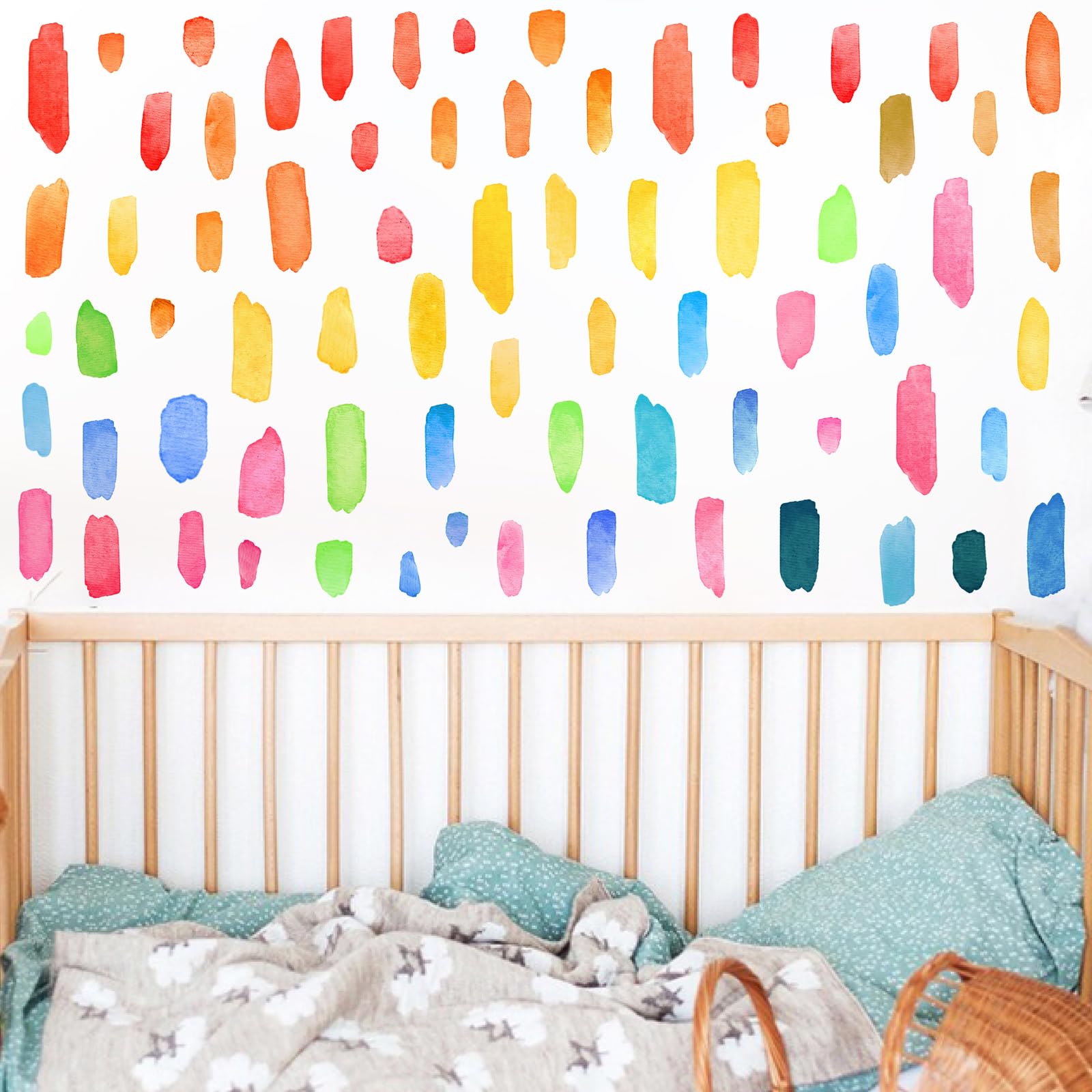 Colorful Line Wall Stickers, Multi Color