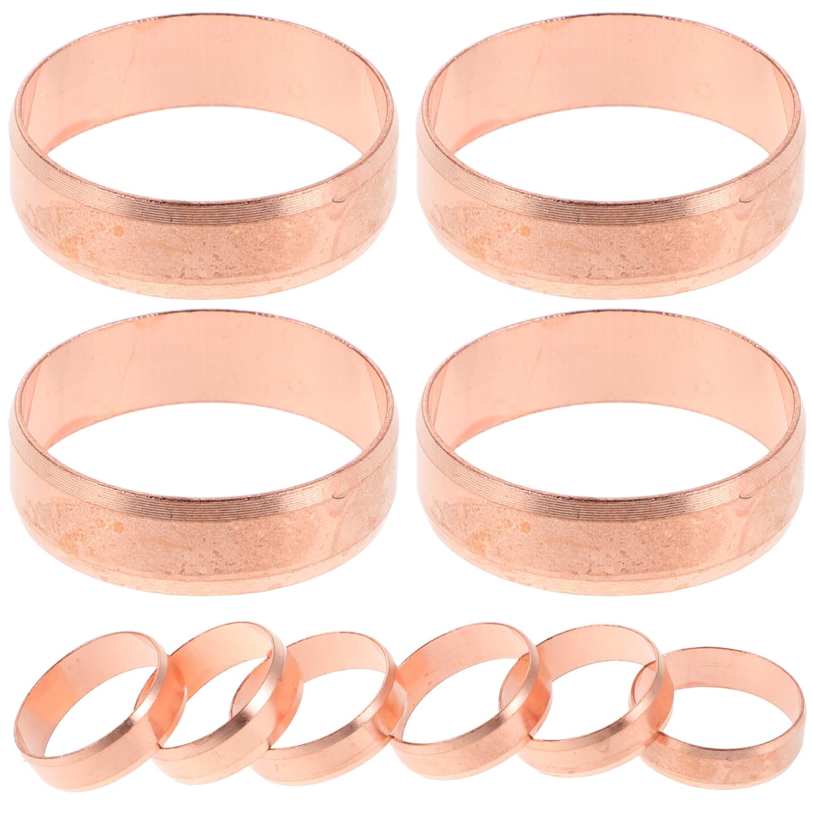 Unomor 10 Pack Copper Pipe Clamp Clamp for Tubing Sturdy Small Trim Automotive Holder