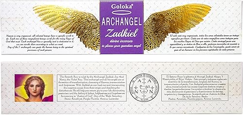 Miniatura 9 de Colección de incienso de Arcángel Chamuel, Gabriel, Jophiel, Michael, Raphael, Uriel, Zadkiel 7 aromas distintos diseñados para cada arcángel 7