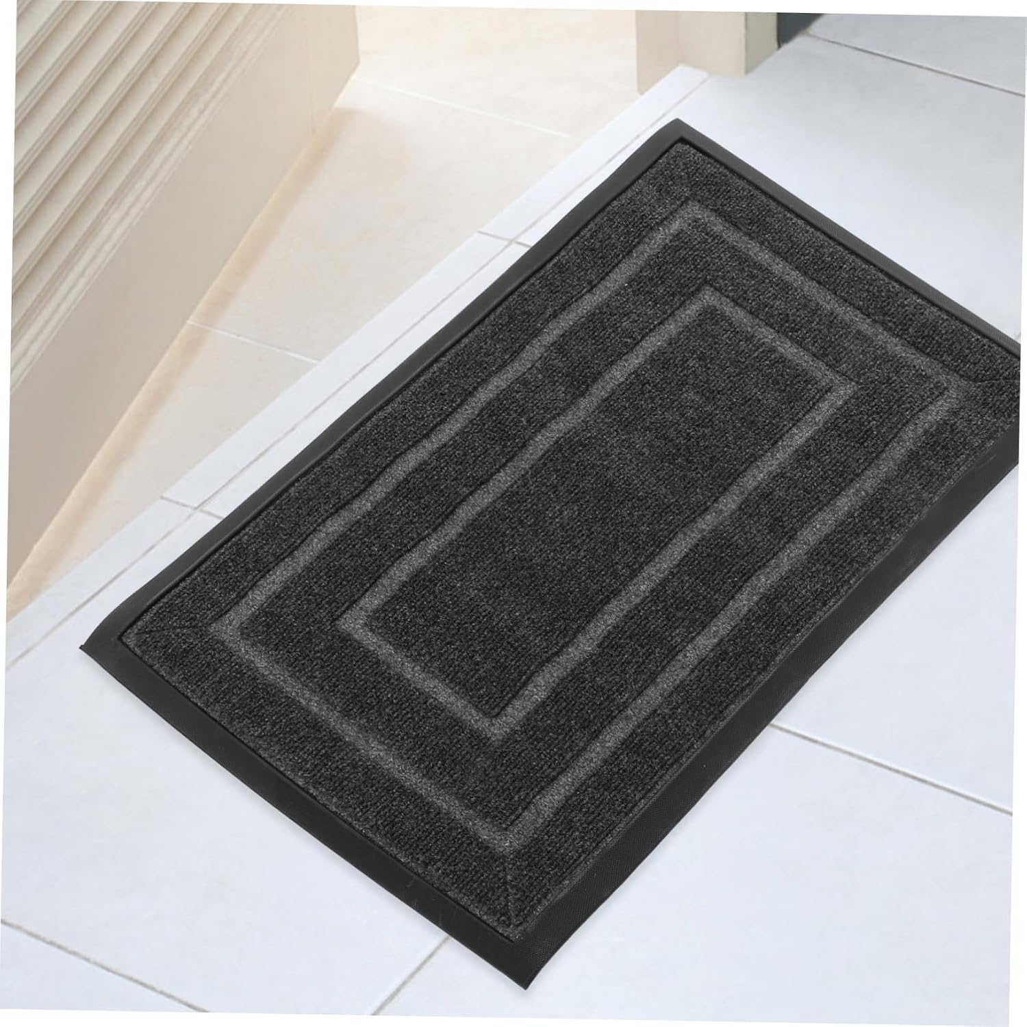 Non-Slip Front Door Mat 75x43.5cm Thick Anti-Skid Entryway Rug for Home Use Weather-Resistant Easy Clean Indoor Doormat