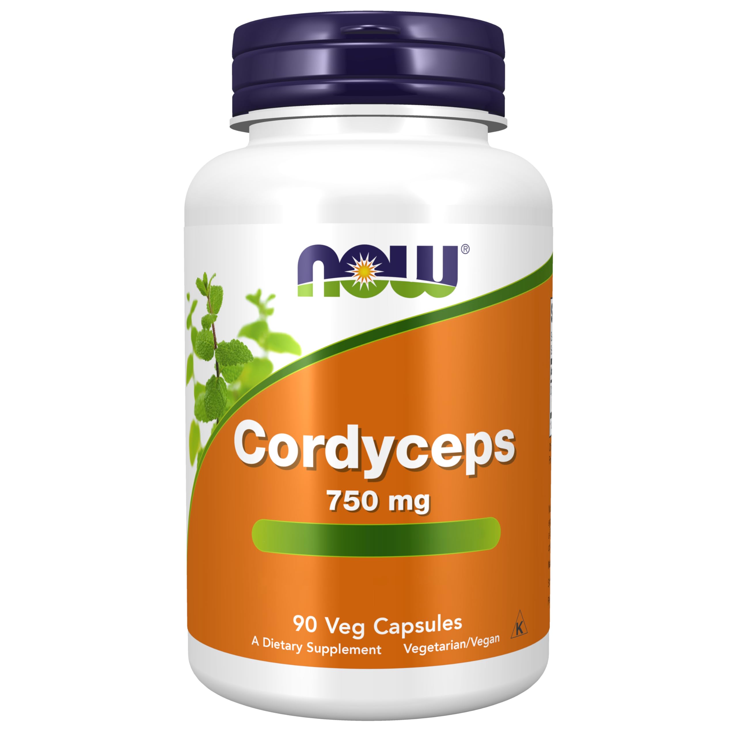 Now Foods, Cordyceps, 750mg, 90 Capsules végétaliennes, Sans Gluten, Sans Soja, Végétarien, Sans OGM
