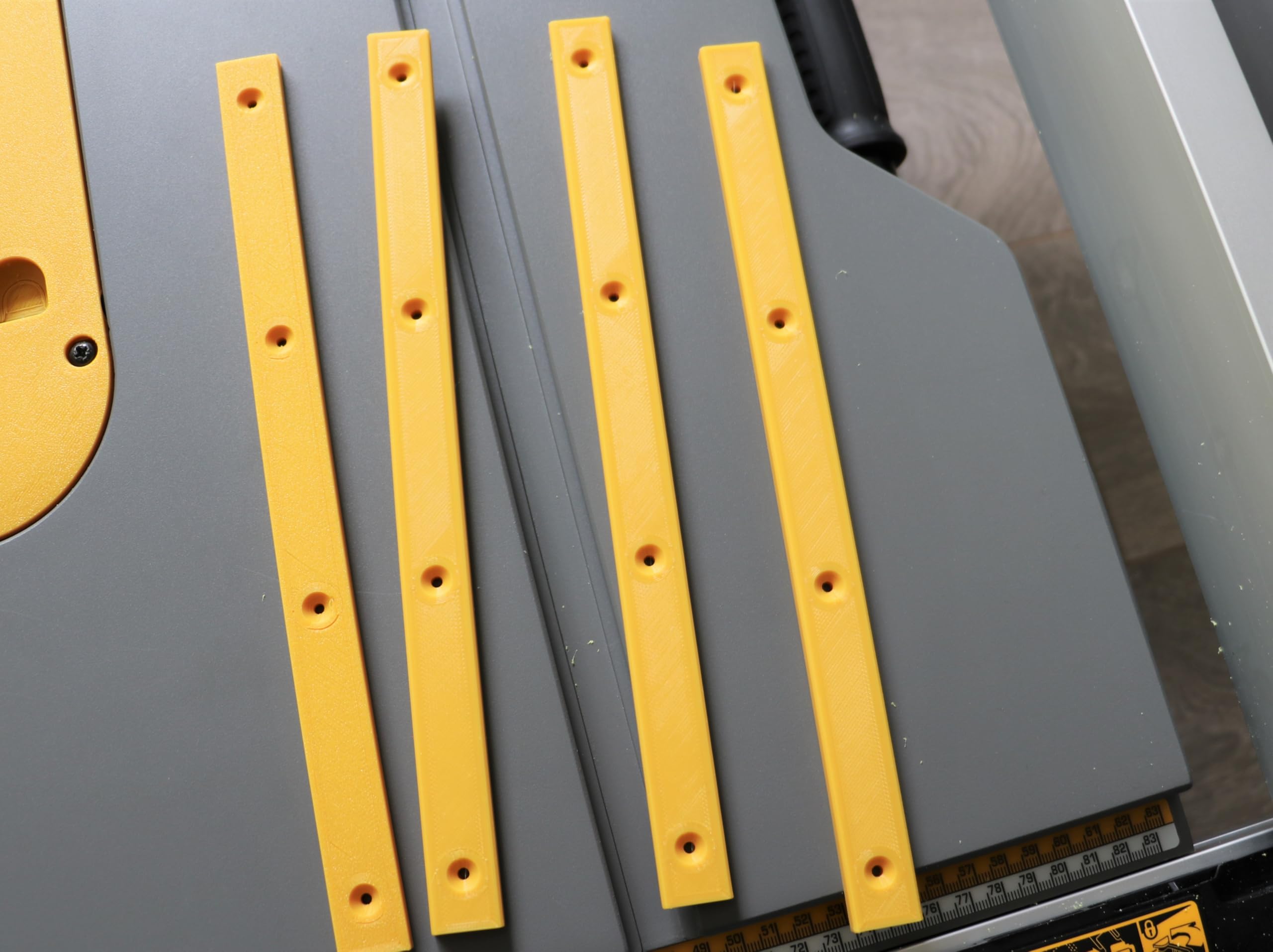 4 Barre à Onglets, Miter Bar Glissière à Onglets compatible avec scie sur table DEWALT DWE7492 DWE7491 DW745 DWE7480 DWE7499 DWE7490