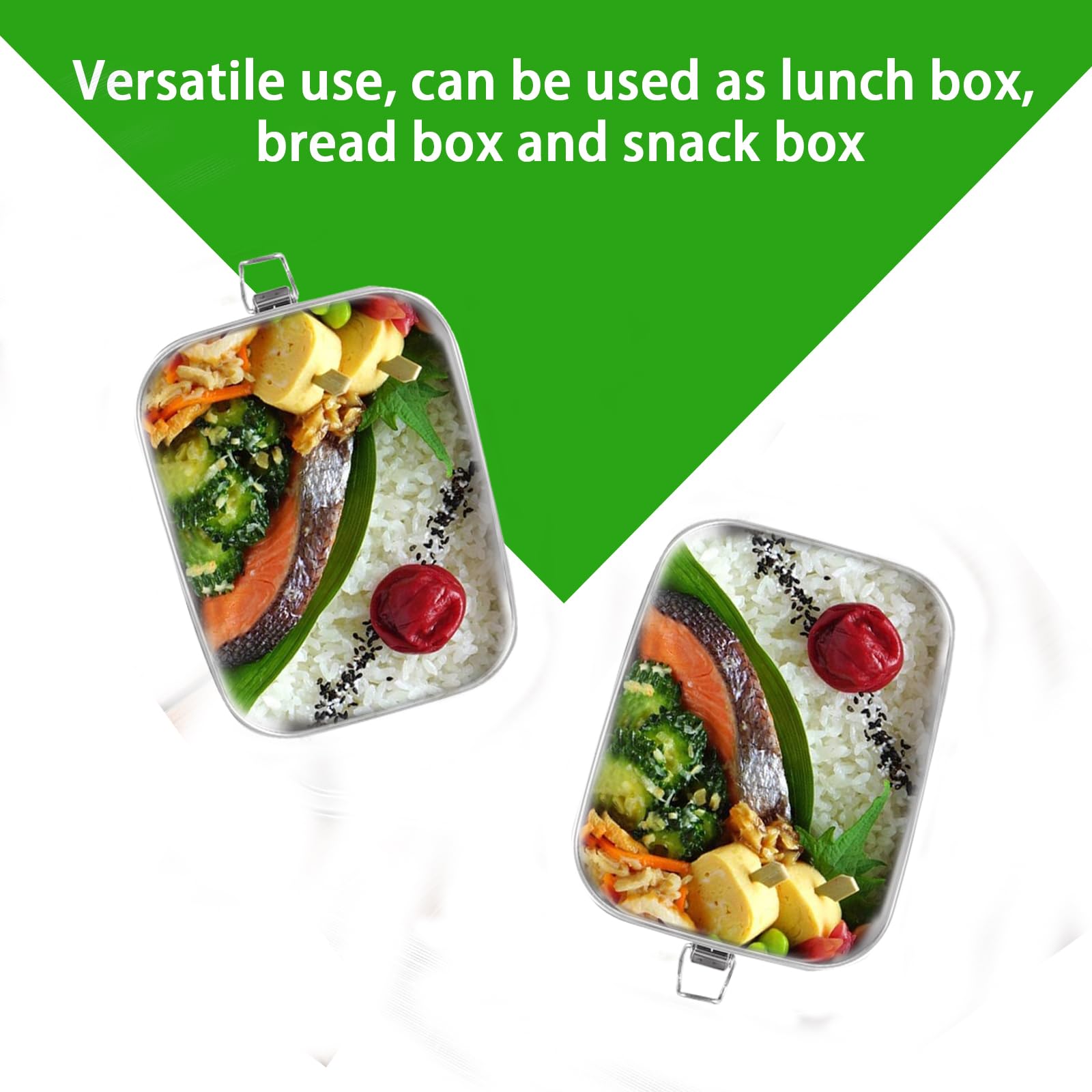 Contenitore Per Il Pranzo Per Bambini In Acciaio Inossidabile, 1000 Ml, Contenitore Per Alimenti Isolato A 2 Scomparti Con Design A Prova Di Perdite