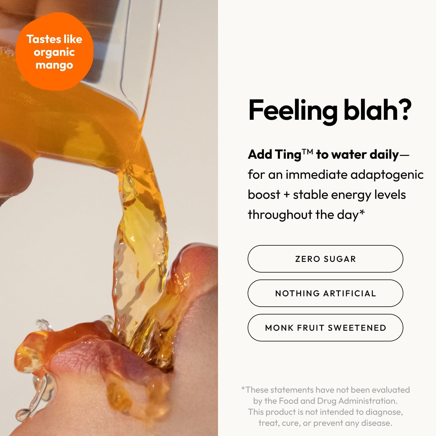 Moon Juice Ting - Vitamin B Complex Powder Supplement - Methylated B12, Folate, Ginseng, L-Glutamine & B Vitamins, Caffeine Free Energy & Digestion Support, Sugar Free, Mango, 1.8 oz, 25 Servings - Image 4