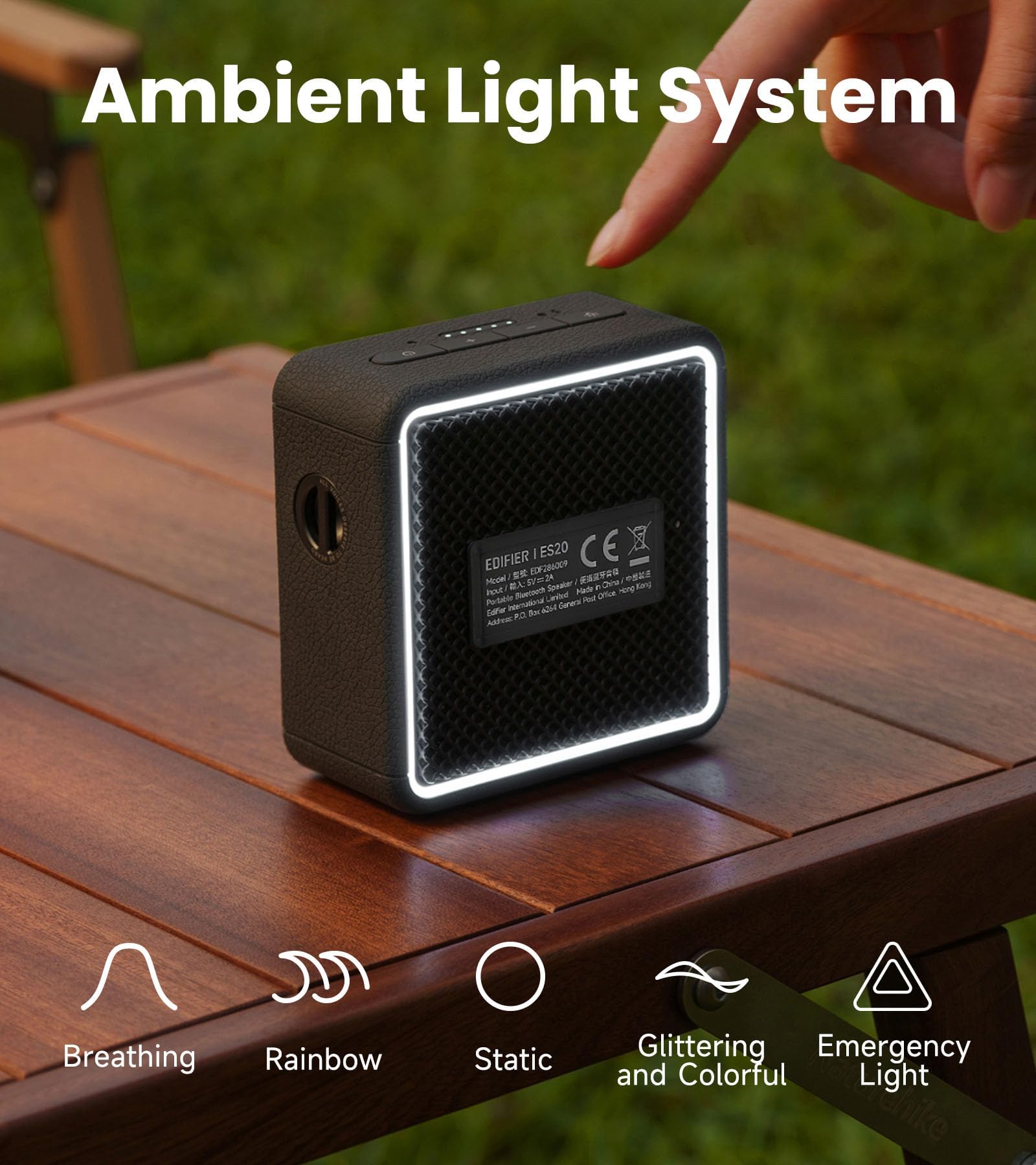 Amazon.co.jp: Edifier ES20 Portable Speaker, RGB Wireless, High