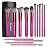 BS-MALL Makeup Brushes 14 pcs Makeup Tools Kit Premium Synthetic Powder Foundation Contour Concealers Lip Brushes with Makeup Sponge & Eyeshadow Applicator Kit