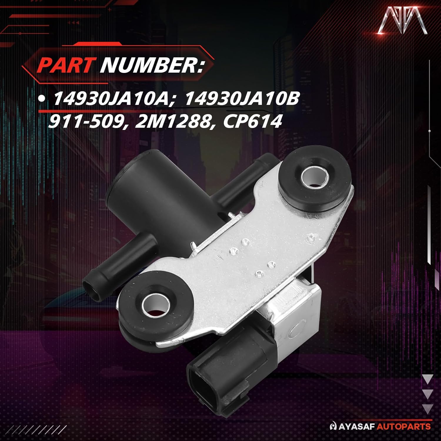 MAYASAF 911-509 Vapor Canister Purge Solenoid Valve fits for Nissan Altima 2007-2017/GT-R/Maxima/Murano/NP300 Frontier/Pathfinder/Quest/Rogue/Rogue Select/Sentra, for INFINITI FX50/JX35/QX60/QX70