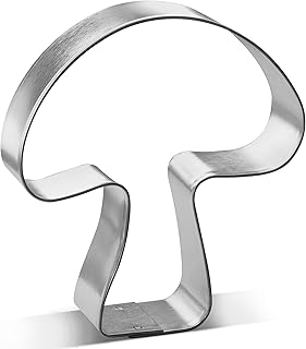 Mushroom Cookie Cutter - Made in the USA – Foose Cookie Cutters Tin Plated Steel Mushroom Cookie Mold (3.25 Inch)