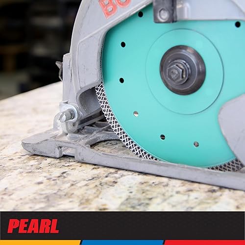 Miniatura 7 de PEARL ABRASIVE CO. Hoja de porcelana turbo de malla fina P4 10" 58"-20mm-78