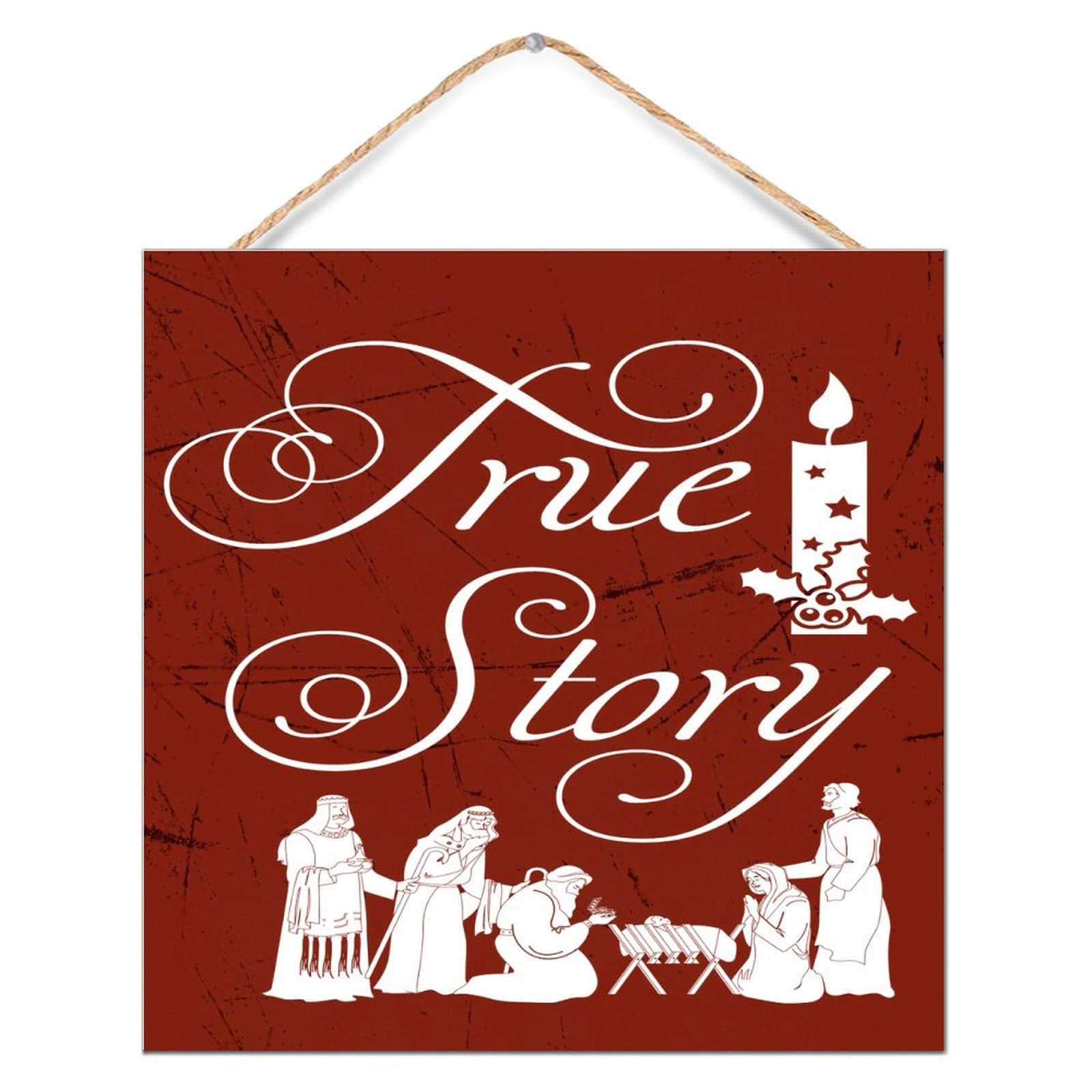 Plaque murale en bois pour chambre et salon déco True Story