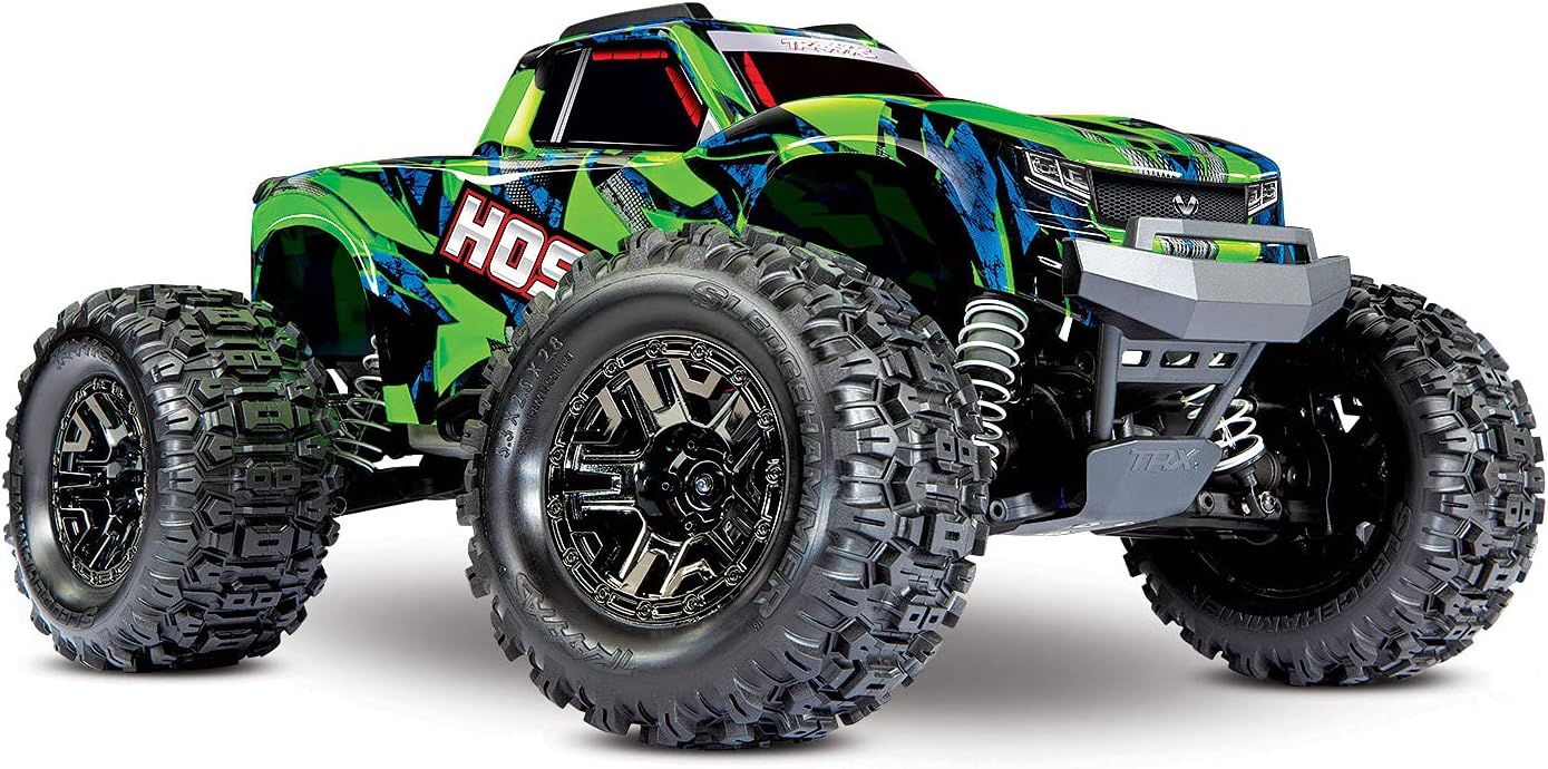 Traxxas Hoss 4X4 VXL 3S 4WD Brushless RTR Monster Truck (Green) w/TQi 2.4GHz Radio, TSM & Self-Righting 90076-4