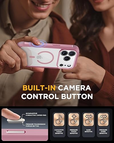 Miniatura 534 de Miracase Glass Series - Funda magnética para iPhone 15, compatible con MagSafe, de cuerpo completo, protector de pantalla de vidrio 9H integrado