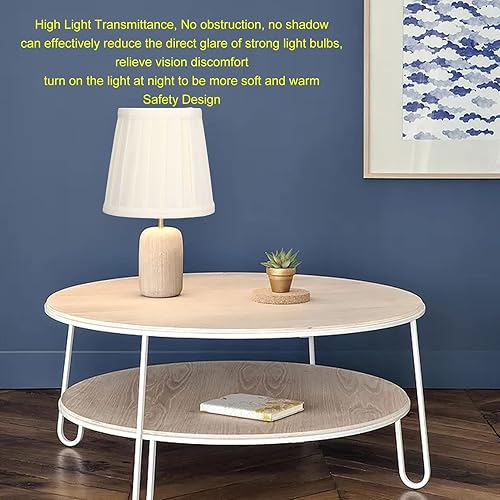 Miniatura 7 de Alvinlite Juego de 3 pantallas de lámpara, cubierta de lámpara, pantallas de campana, pantalla de campana, pantalla Uno Fitter beige moderna para