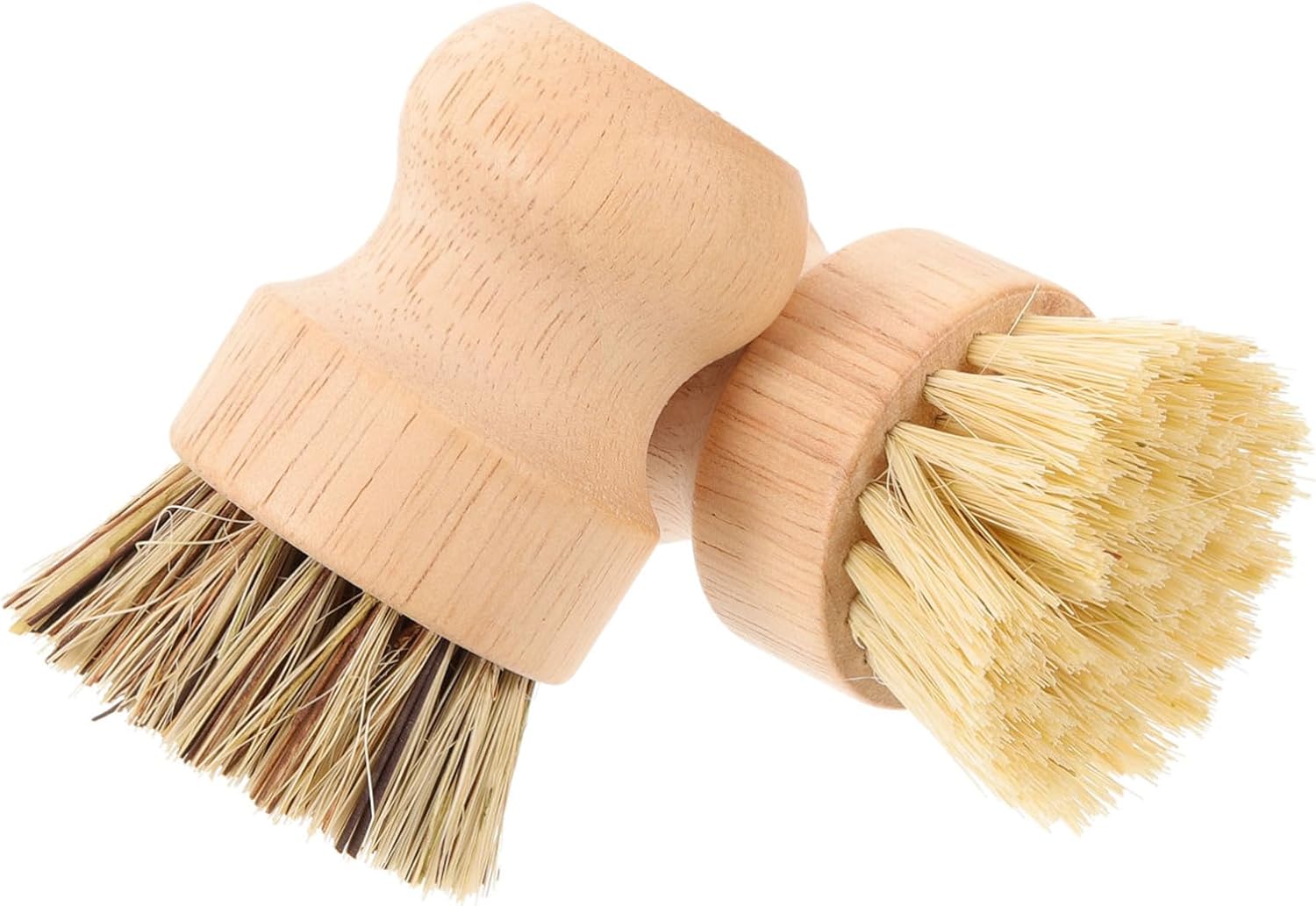 FOMIYES 4pcs Kitchen Cleaning Brushes Palm Scrub Brush for Pots Pans and Dishes Ergonomic Design for Comfortable to Hold Wood for Home and Kitchen Cleaning