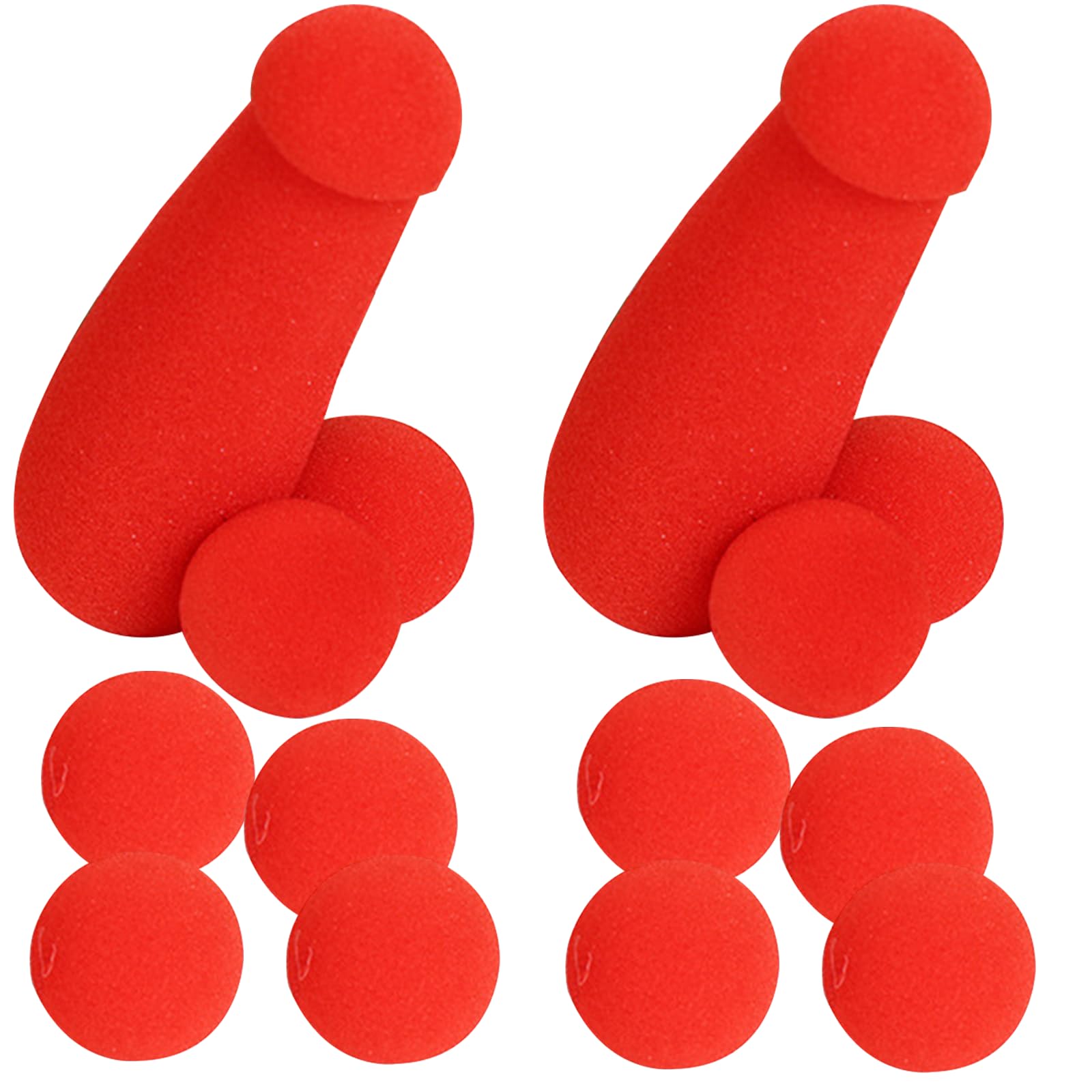 Banana Prank Sponge, Soft Sponge Brother With 4 Pcs Red Sponge Balls, Magic Tricks For Adults, Funny Stage Magic Accessory April Fools Gift (2 Pack)