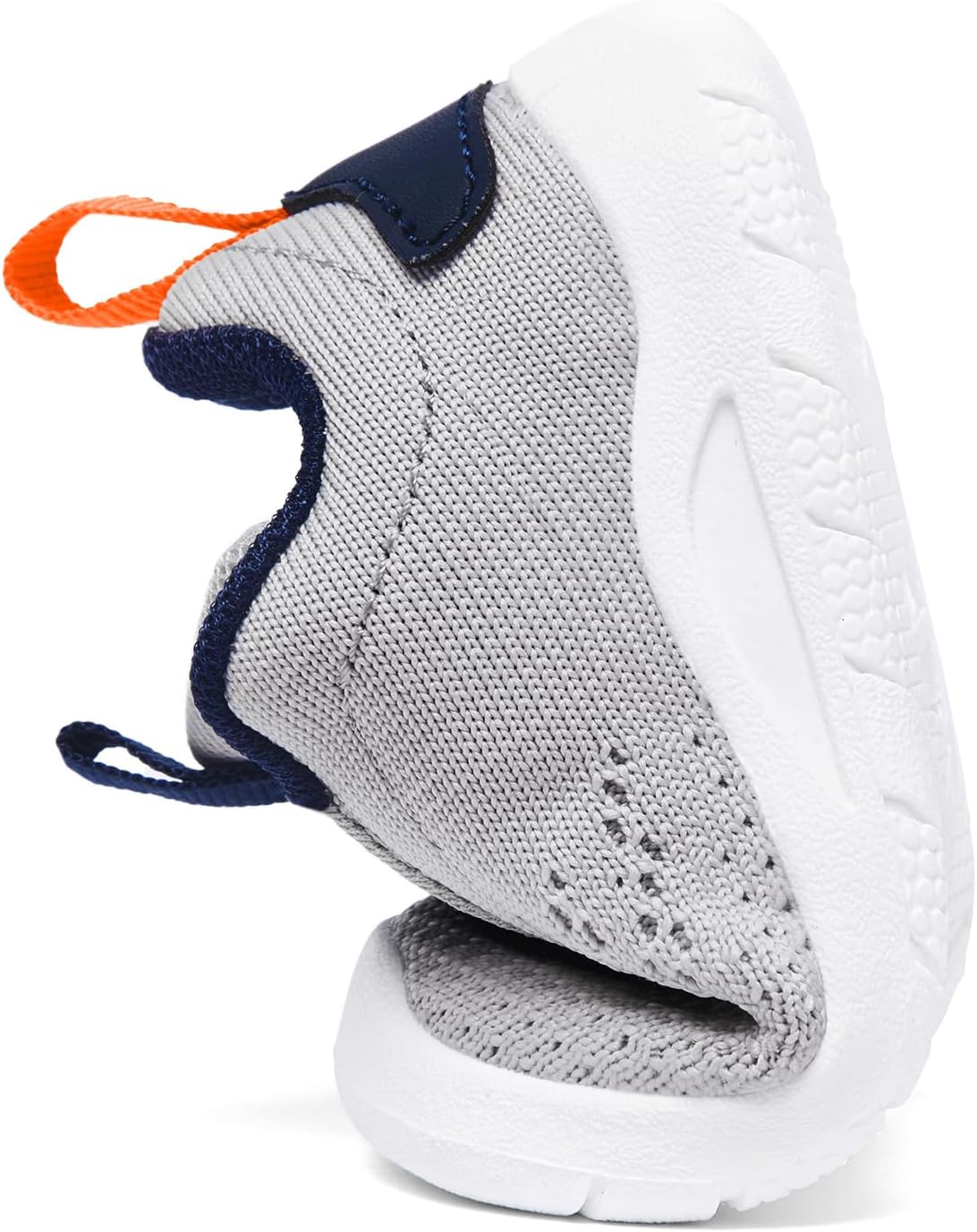 MORENDL Toddler Slip On Sneakers Baby Walking Shoes Non-Slip Breathable Unisex Pink Mesh Lace-Up Athletic Sneakers Infant Running Shoes - Image 5