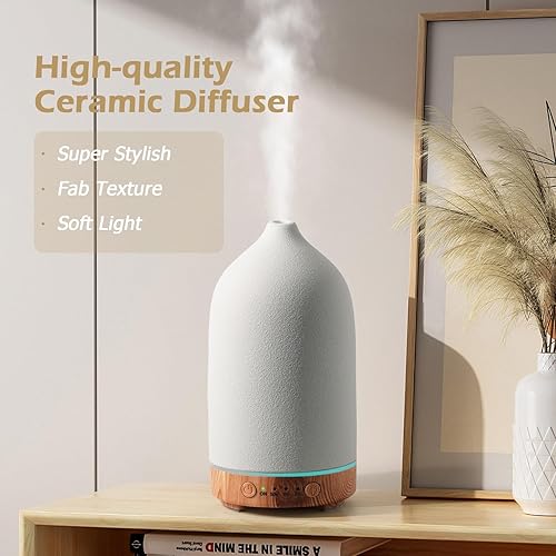 Miniatura 2 de Diffuserlove Difusor de cerámica difusor de aceite esencial de aromaterapia difusor de aceite esencial para habitación difusor de aire para el hogar