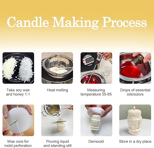 Miniatura 4 de Buddha - Molde de silicona para velas, molde de silicona 3D, hecho a mano, para hacer velas, moldes para hacer velas, pilar de resina, aromaterapia,