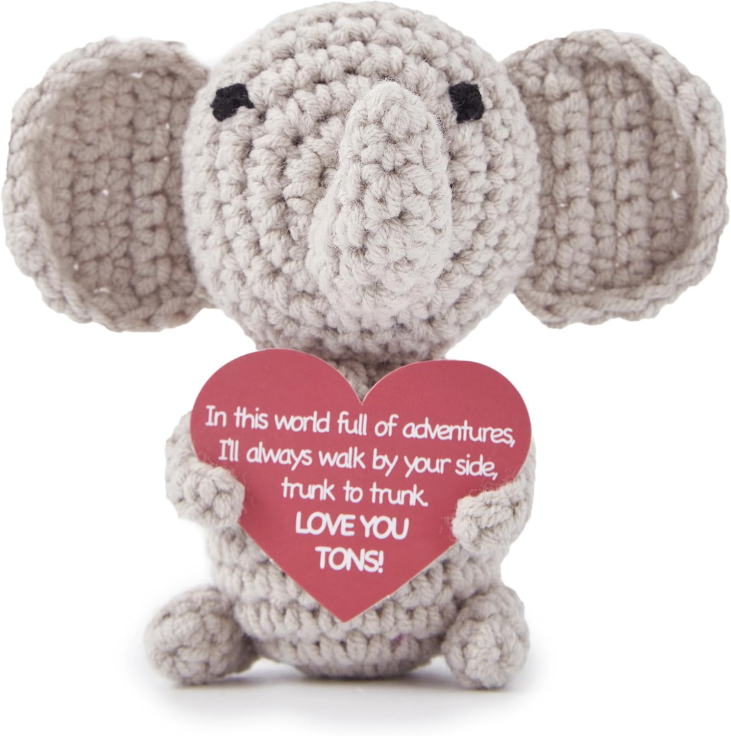 Joliecraft Crochet Elephant Anniversary Birthday Gifts for Women Men
