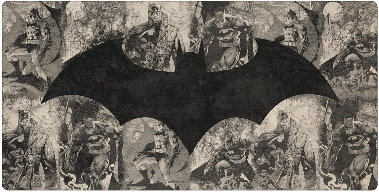 Head Case Designs Officially Licensed Batman DC Comics Collage Distressed Logos and Comic Book 23.62 x 11.81 x 0.12 inches (600 x 300 mm) - L Gaming Office Desk PC Keyboard Mouse Mat Pad image 2