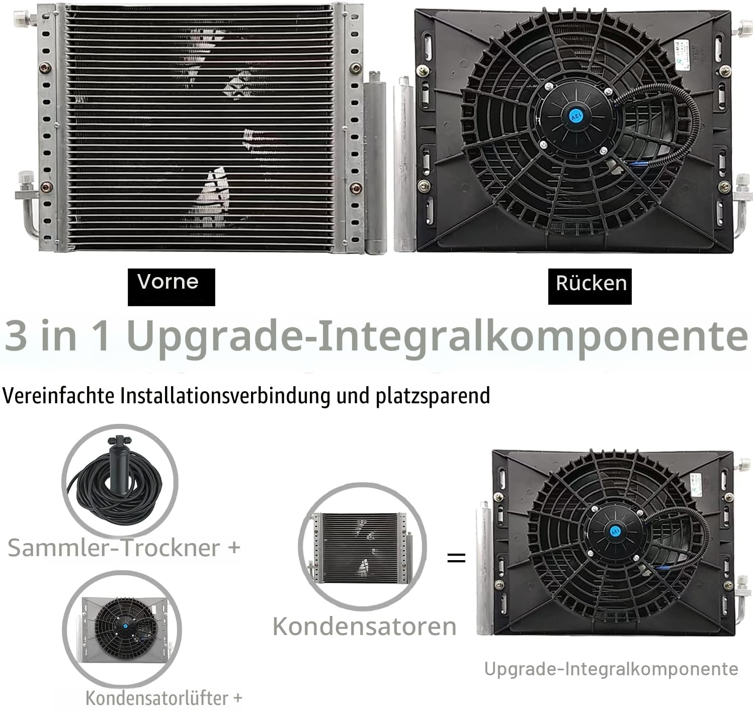 Elektrische Klimaanlage 12 V Unter-Armaturenbrett-Klimatisierungs-Kit 12 Volt Universal-Auto-Klimaanlage Geeignet für Van, Auto, Wohnmobil, LKW, Boot, Bus (nur Kühlung)