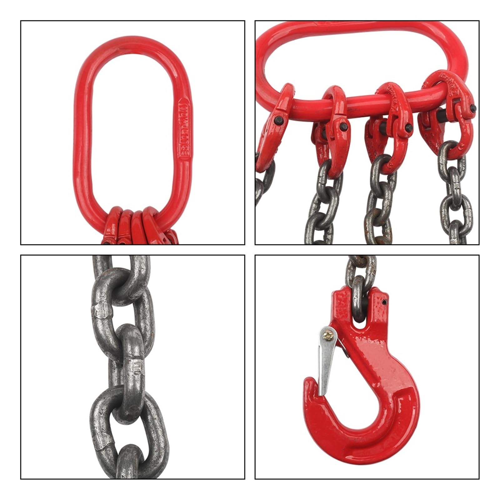 Lever Chain Hoist, Kettenschlinge 2T 1 Meter Doppelhaken-Hebekette for Motorhebezeuge
