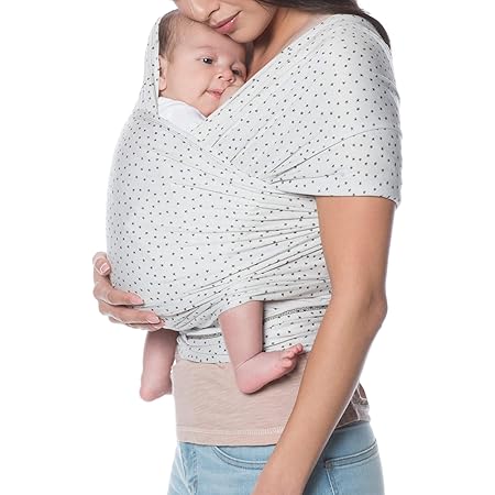 Ergobaby Echarpe De Portage Bebe Pour Nouveau Ne Jusqu A 11 Kg Porte Bebe Physiologique Naissance Sling Trinkle Argent Amazon Fr Bebes Puericulture