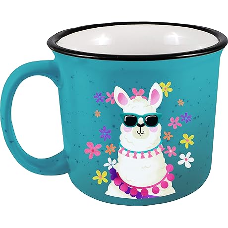 Spoontiques - White Llama Camper Mug