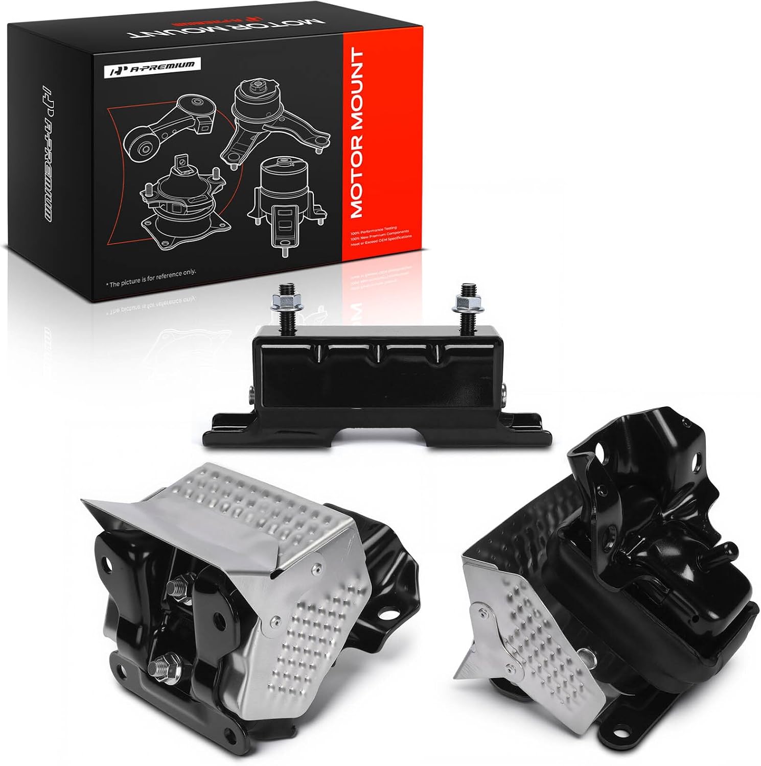 A-Premium Engine Motor Mount and Transmission Mount Kit Compatible with Chevrolet Silverado 1500 2007-2012, Avalanche, Tahoe, Suburban 1500 & GMC Sierra 1500, Yukon XL 1500 & Cadillac Escalade ESV EXT