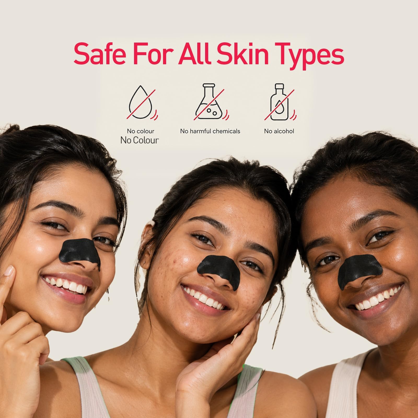 Sirona Bamboo Charcoal Blackheads Remover Nose Strips for Women – Pack of 4 * 2 | Painless & Instant Removal of Whiteheads, Blackheads, Pore Cleanser, Dirt & Oil 1