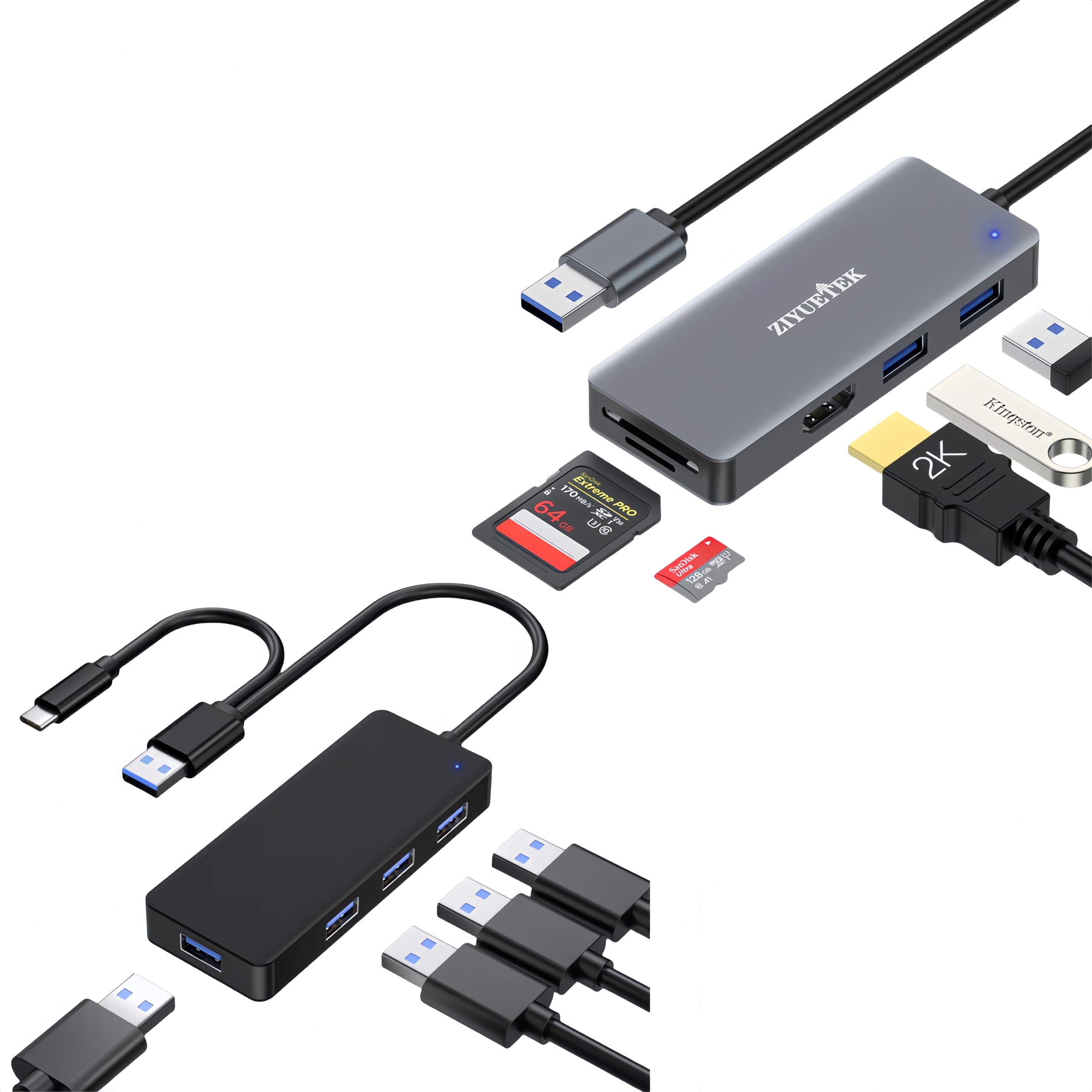 USB 3.0 HDMI HUB with USB 3.0 4 Port HUB