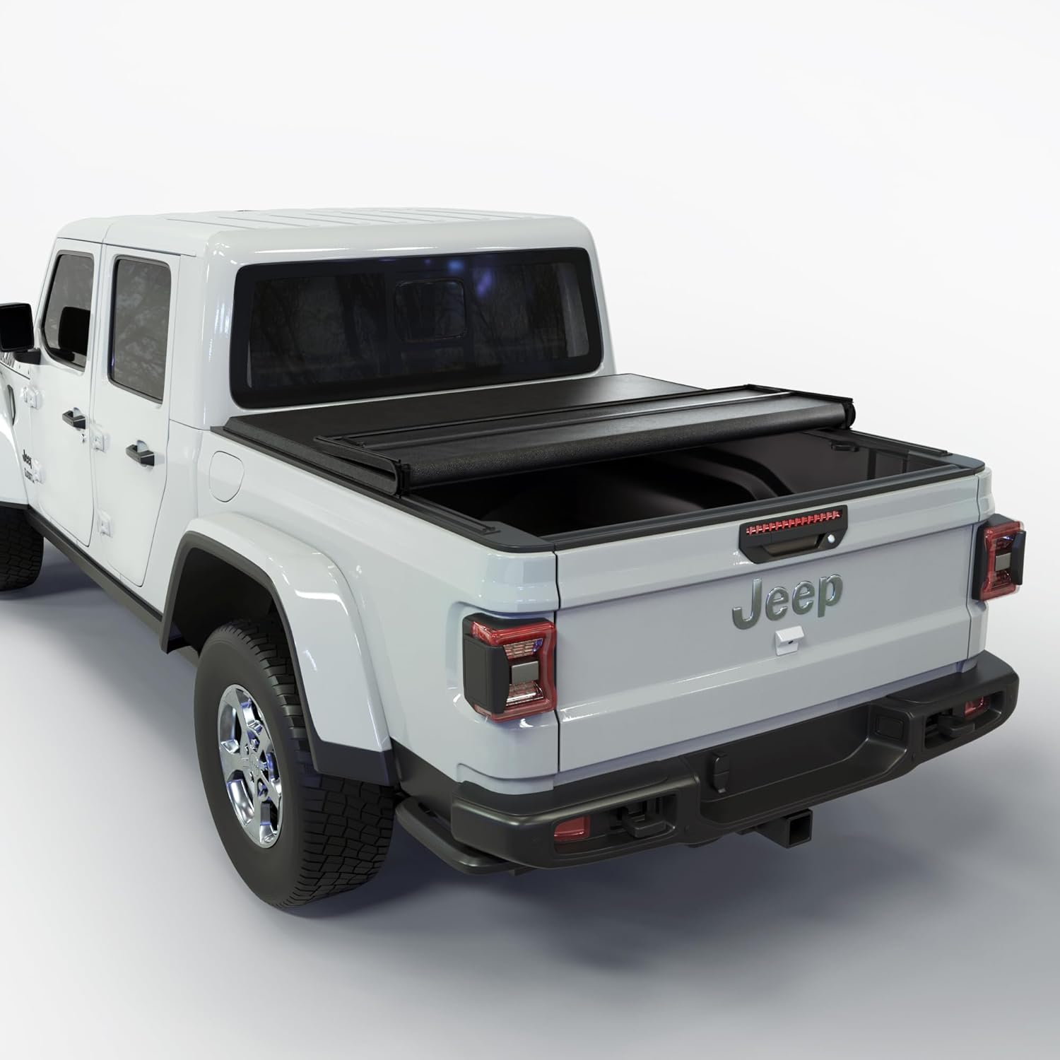 Toptiny Soft Folding Truck Bed Tonneau Cover |TSTF031|Fits 2020-2026 Jeep Gladiator 5' Bed (60.3")