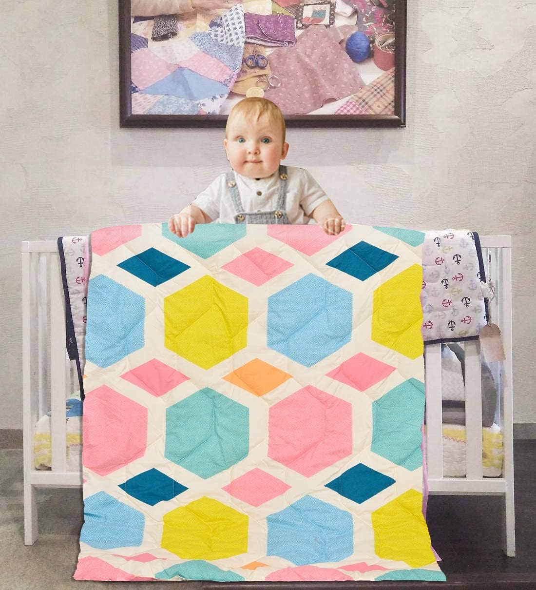 COZY FURNISH Reversible Kids Comforter Blanket Quilt | Super Soft, All-Season | 150 GSM | 0-8 Years | 60x45 Inches for Kids | Summer & Winter Blanket for Kid Boys & Girls